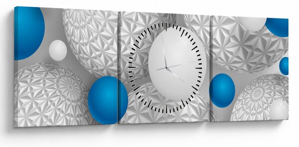 Obraz s 3D motívom (s hodinami) (90x30 cm)