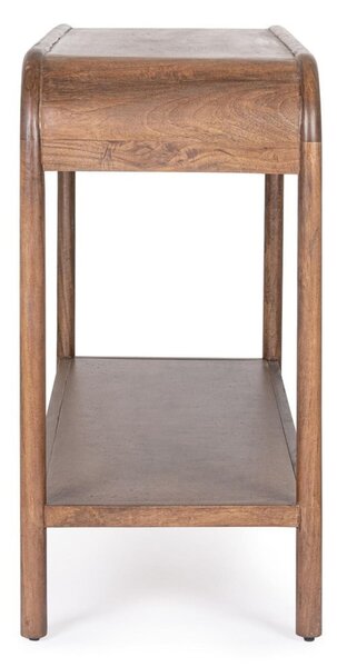 MUZZA Konzolový stolík NATAS 120 x 80 cm hnedý