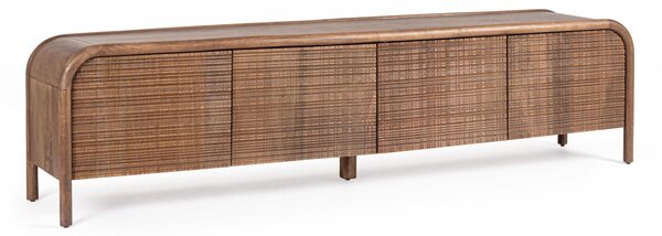 MUZZA TV stolík NATAS 200 x 50 cm hnedý