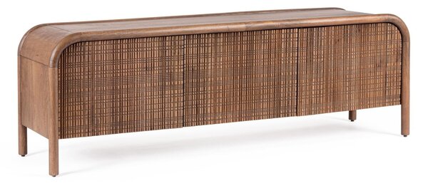 MUZZA TV stolík NATAS 155 x 50 cm hnedý