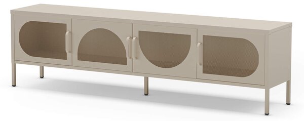 MUZZA TV stolík rayata 180 x 50 cm béžový