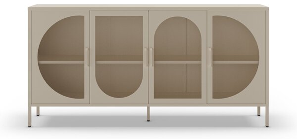 MUZZA Komoda rayata 160 x 90 cm béžová