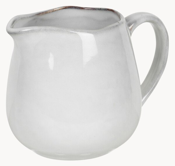 Ručne maľovaný kameninový džbánik na mlieko Nordic Sand