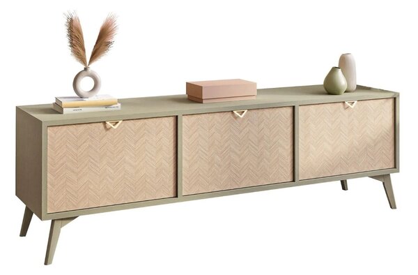 TV STOLÍK FONDY JEDLIČKA SCANDI + EUKALYPTUS 158 cm
