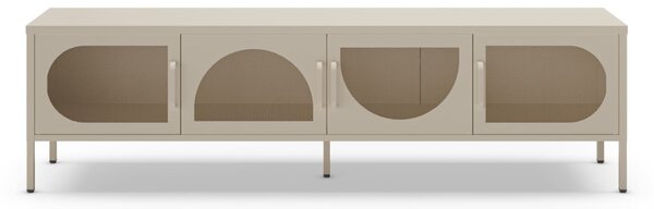 MUZZA TV stolík rayata 180 x 50 cm béžový