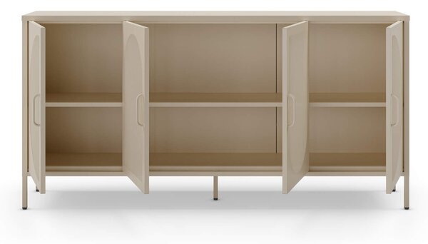 MUZZA Komoda rayata 160 x 90 cm béžová