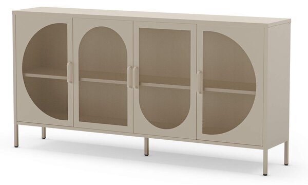 MUZZA Komoda rayata 160 x 90 cm béžová