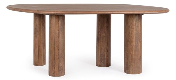MUZZA Jedálenský stôl NATAS 200 x 120 cm hnedý