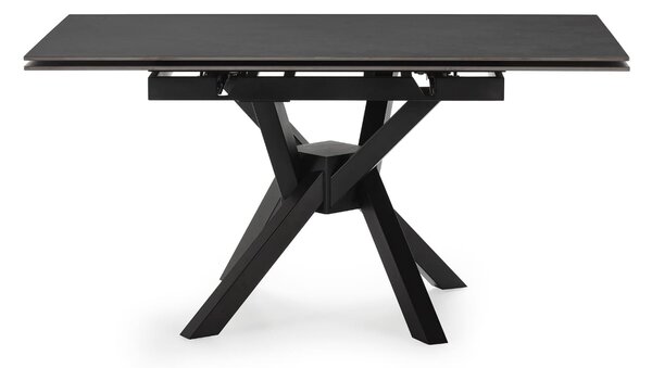 MUZZA Rozkladací jedálenský stôl lenera 150 x 90 (150) cm tmavosivý