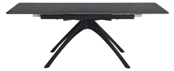 MUZZA Rozkladací jedálenský stôl bea 150 (200) x 85 cm tmavosivý