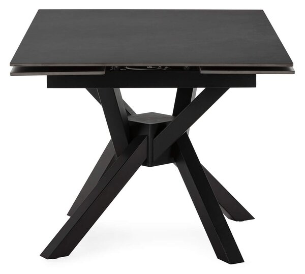 MUZZA Rozkladací jedálenský stôl lenera 150 x 90 (150) cm tmavosivý