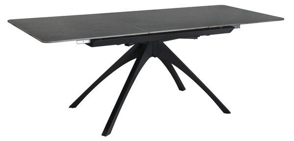 MUZZA Rozkladací jedálenský stôl bea 150 (200) x 85 cm tmavosivý