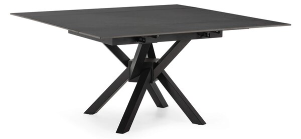 MUZZA Rozkladací jedálenský stôl lenera 150 x 90 (150) cm tmavosivý