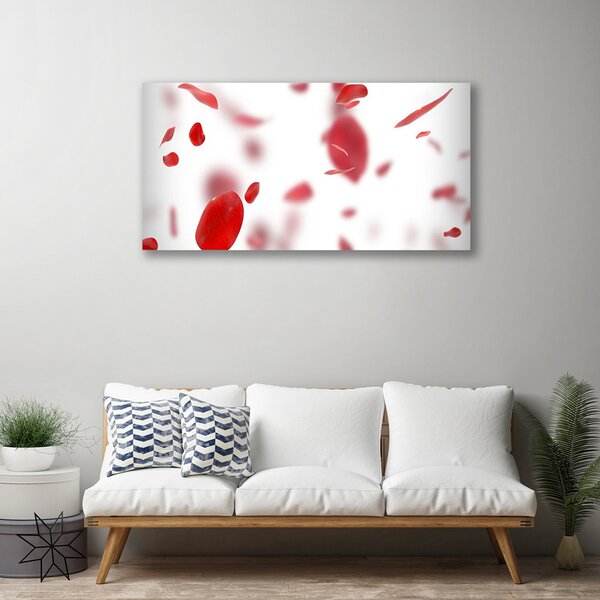 Obraz na plátne Ruže plátky 125x50 cm