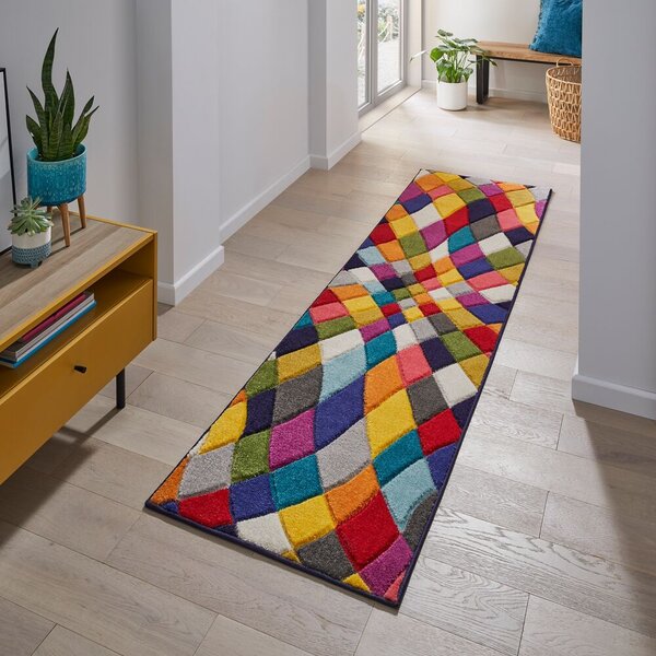 Flair Rugs , Behúň Spectrum Rhumba Multi, 66x230, viacfarebná, chodba / predsieň