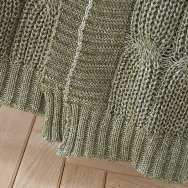 Zelená pletená deka 130x170 cm Chunky Marl Knit – Catherine Lansfield