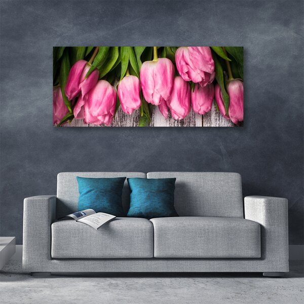 Obraz na plátne Tulipány 125x50 cm
