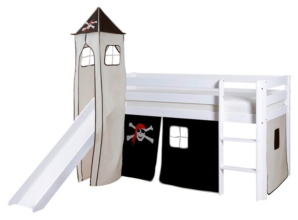 POSTEĽ S PRIESTOROM NA HRU, 90/200 cm čierna, biela MID.YOU - Detské izby, Online Only