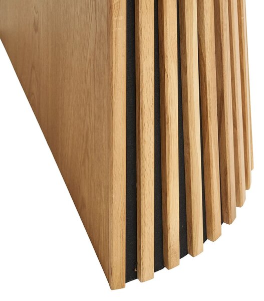 MUZZA Rozkladací jedálenský stôl AKAS Ø 120 (160 - 200) cm prírodný
