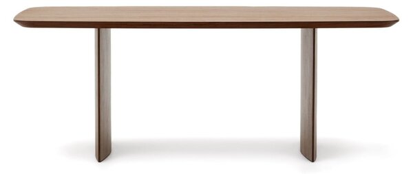 Hnedý jedálenský stôl v dekore orecha 100x200 cm Litto – Kave Home