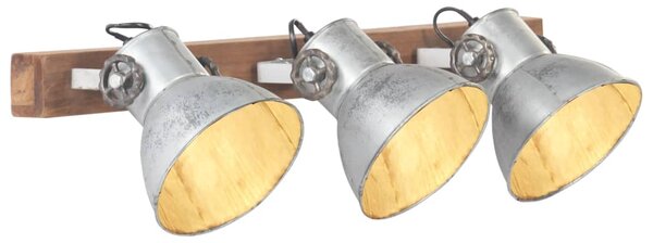 Industriálna nástenná lampa strieborná 65x25 cm E27