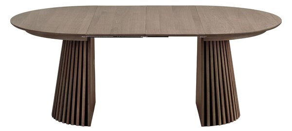 MUZZA Rozkladací jedálenský stôl AKAS Ø 120 (160 - 200) cm hnedý