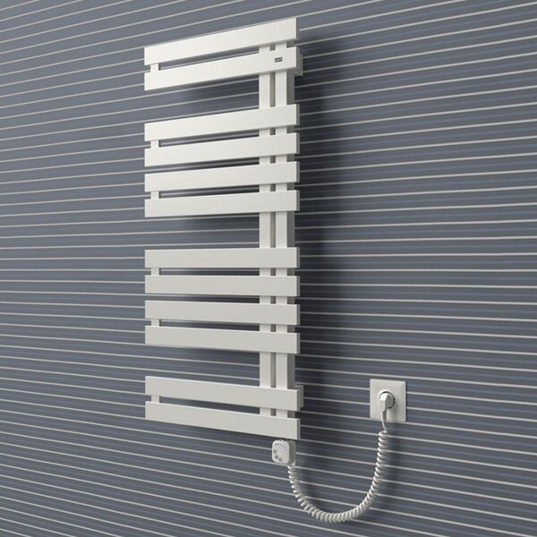 BPS-koupelny Elektrický kúpeľňový radiátor Crivitz E CR-E 10050-06, pripojenie typ 06, 50x110 cm, biela RAL 9016