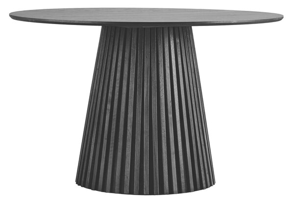MUZZA Jedálenský stôl AKAS Ø 120 cm čierny
