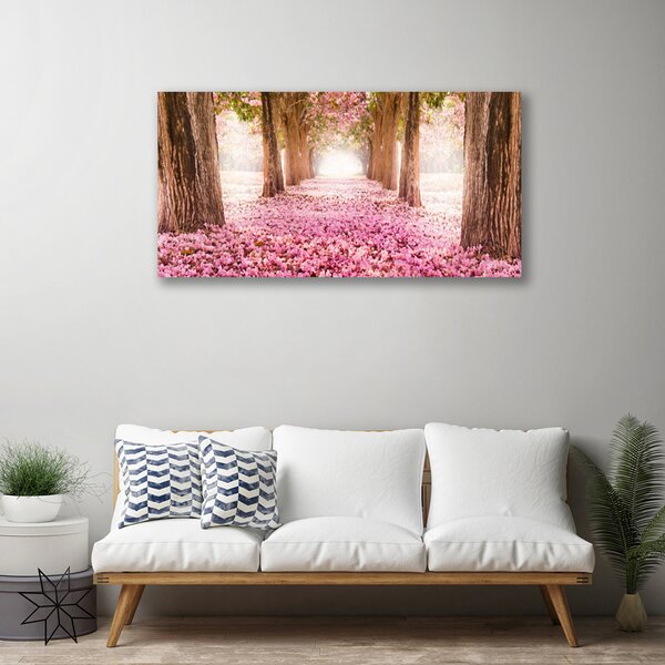 Obraz na plátne Strom ruže kvety príroda 125x50 cm