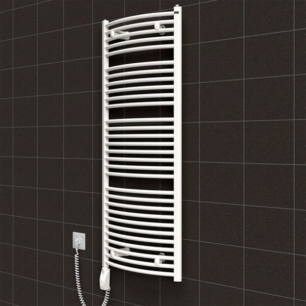 BPS-koupelny Elektrický kúpeľňový radiátor Hermes E 25-02, pripojenie typ 02, 50x74 cm, biela RAL 9016