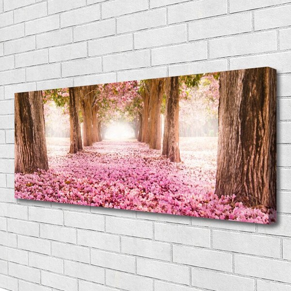 Obraz na plátne Strom ruže kvety príroda 125x50 cm