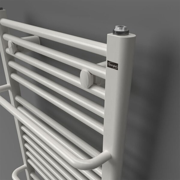 BPS-koupelny Elektrický kúpeľňový radiátor Bodam E AB-E 6240-02, pripojenie typ 02, 40x74 cm, biela RAL 9016