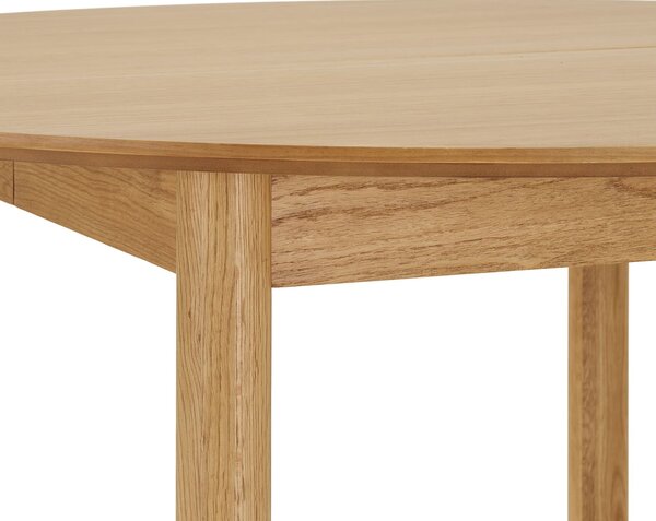MUZZA Rozkladací jedálenský stôl ABERG Ø 120 (170 - 220) cm prírodný