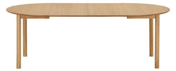 MUZZA Rozkladací jedálenský stôl ABERG Ø 120 (170 - 220) cm prírodný