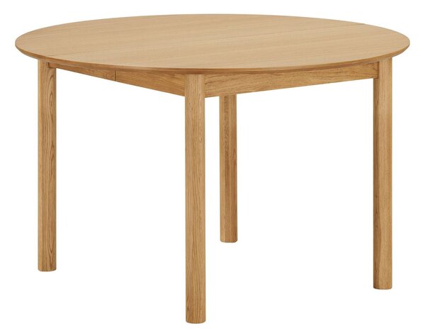 MUZZA Rozkladací jedálenský stôl ABERG Ø 120 (170 - 220) cm prírodný