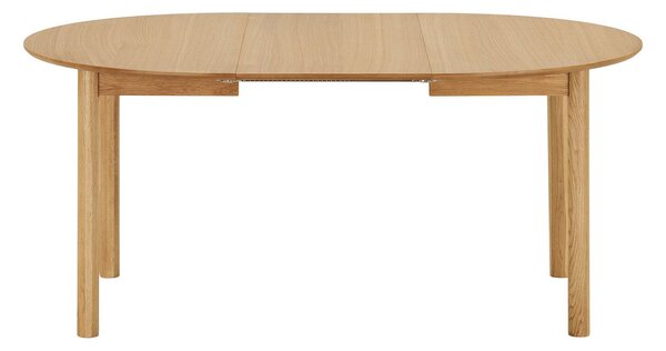 MUZZA Rozkladací jedálenský stôl ABERG Ø 120 (170 - 220) cm prírodný