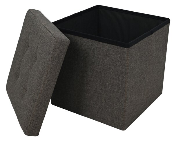 ÚLOŽNÝ BOX NA SEDENIE, textil, kompozitné drevo, 38/38/38 cm Carryhome - Kreslá