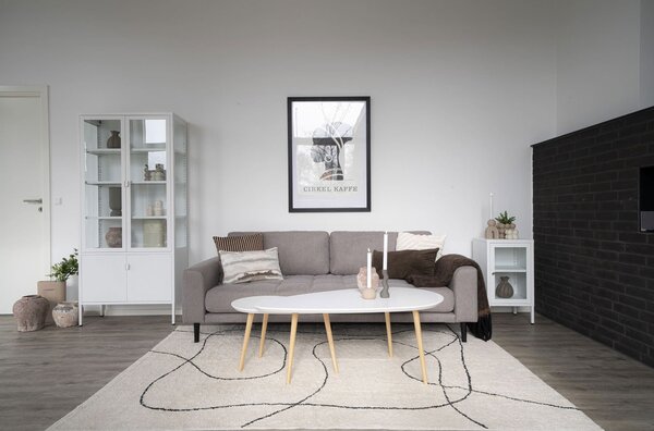 MUZZA Koberec RAMPA 230 x 160 biely