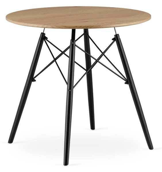 PreHouse Okrúhly stôl TODI 80cm - dub