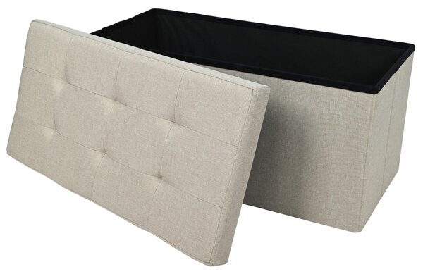 ÚLOŽNÝ BOX NA SEDENIE, textil, kompozitné drevo, 76/38/38 cm Carryhome - Kreslá