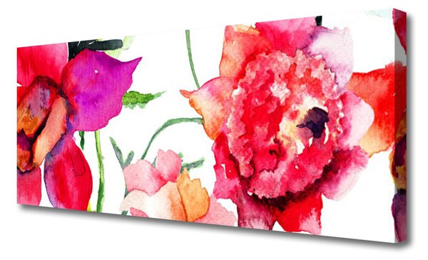 Obraz na plátne Kvety umenie 125x50 cm