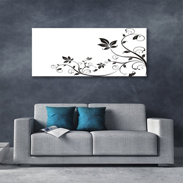 Obraz Canvas Abstrakcie rastliny listy 125x50 cm