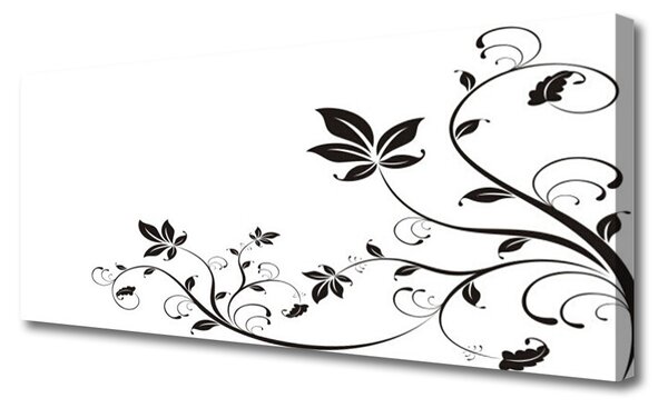 Obraz Canvas Abstrakcie rastliny listy 125x50 cm