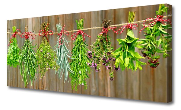 Obraz Canvas Sušené byliny listy príroda 125x50 cm