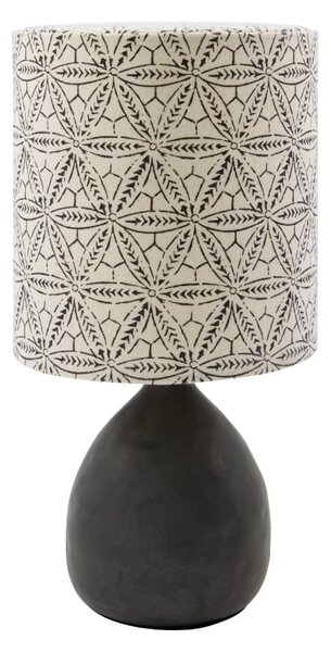 MUZZA Stolová lampa Flores 29 cm čierno-béžová