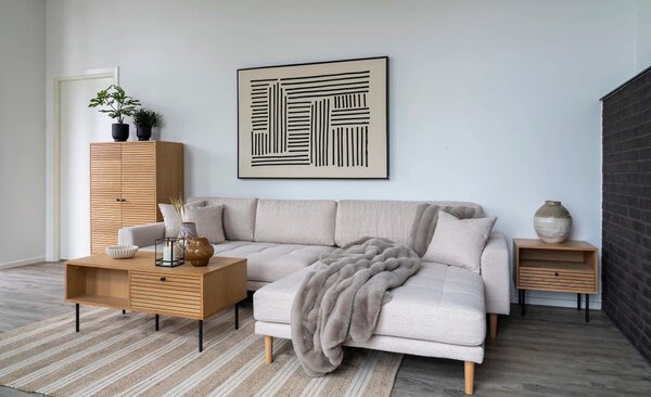 MUZZA Obraz PARLI I 100 x 140 cm čierno-béžový