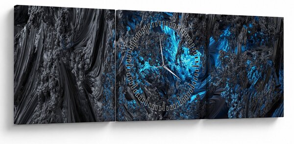 Obraz - Pohľad do vnútra (s hodinami) (90x30 cm)