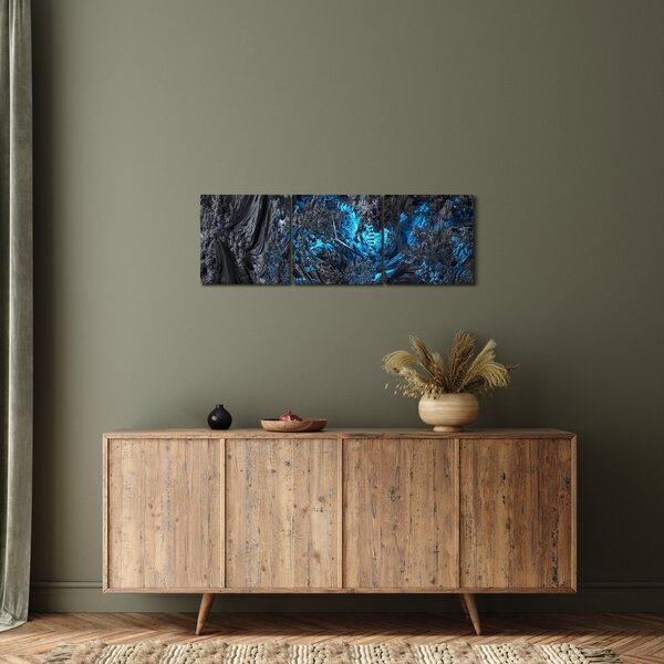 Obraz - Pohľad do vnútra (s hodinami) (90x30 cm)