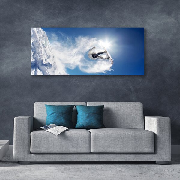 Obraz Canvas Snowboard šport sneh zima 125x50 cm
