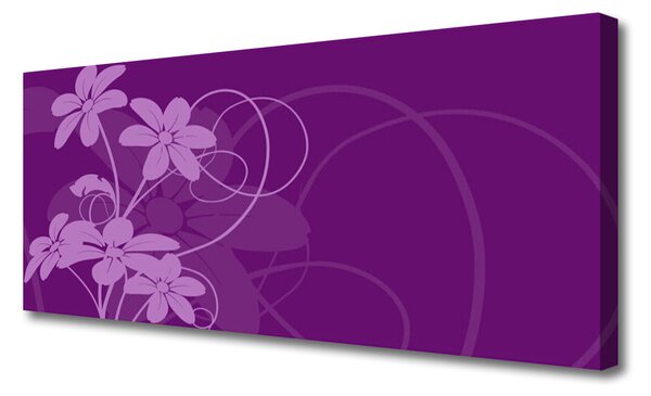 Obraz Canvas Abstrakcja kvety art 125x50 cm